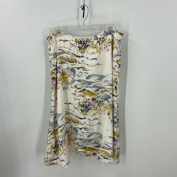 Amanda Smith 100% silk scenic floral print skirt 14 - Picture 6 of 10